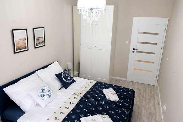 Foto van Appartement met airconditioning, bad, sauna - Vakantiehuis in Dziwnow - BedRoom