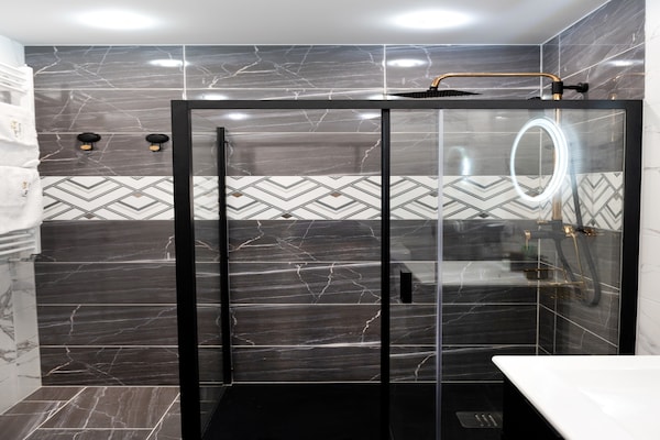 Foto van Appartement met airconditioning, bad, sauna - Vakantiehuis in Dziwnow - BathRoom