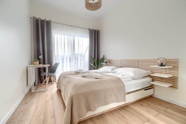 Foto van Comfortabel appartement, binnenzwembad en sauna. - Vakantiehuis in Dziwnow - BedRoom
