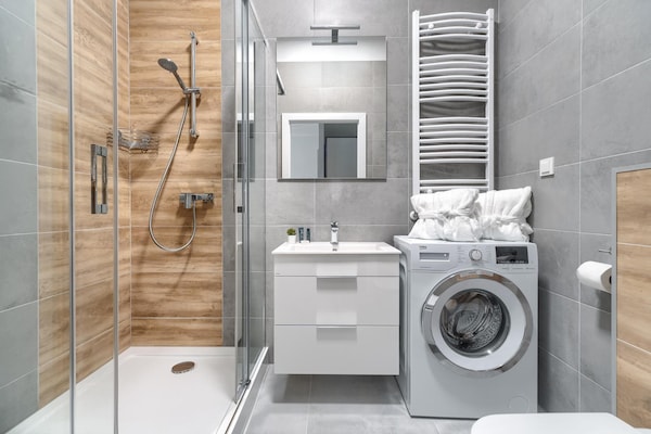 Foto van Comfortabel appartement, binnenzwembad en sauna. - Vakantiehuis in Dziwnow - BathRoom
