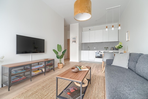 Foto van Comfortabel appartement, binnenzwembad en sauna. - Vakantiehuis in Dziwnow - LivingRoom