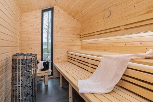 Foto van Vakantiehuis bij Wisełka-meer en Oostzee - Vakantiehuis in Wiselka - Sauna