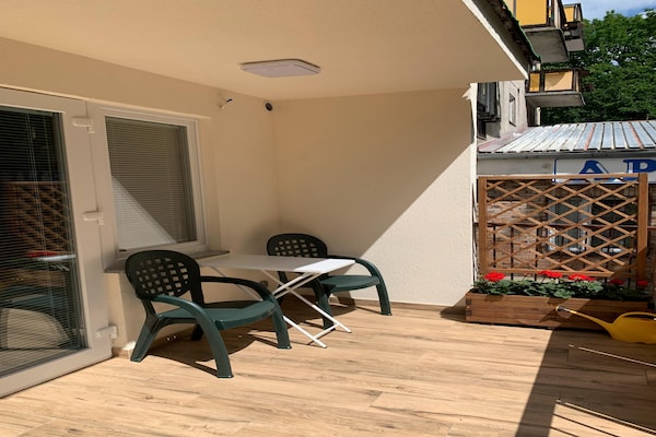 Foto van Appartement met garage vlakbij de zee, Świnoujście - Terrace