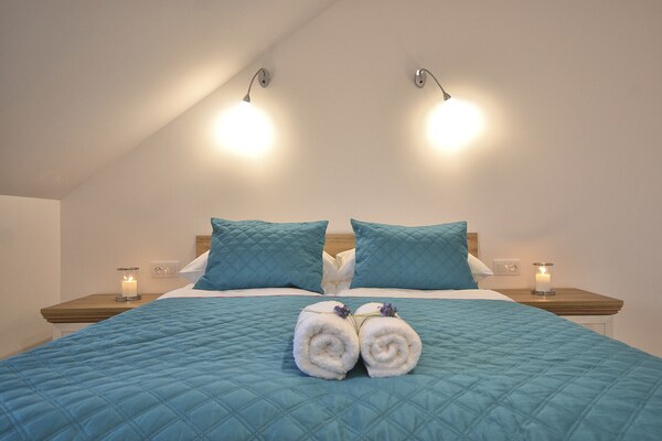 Foto van Duplex appartementen op 300 m van de zee. Woonkamer, 2 slaapkamers, een eigen terras. - BedRoom