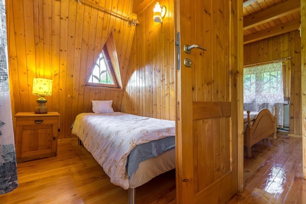 Foto van Vakantiehuis aan het meer, sauna, boot, fietsen - Vakantiehuis in Przewóz - BedRoom
