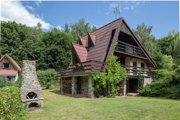 Foto van Vakantiehuis aan het meer, sauna, boot, fietsen - Vakantiehuis in Przewóz - ExteriorSummer