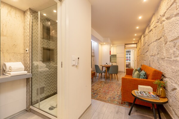 Foto van Appartement met balkon voor 4 gasten - Vakantiehuis in Oporto - BathRoom